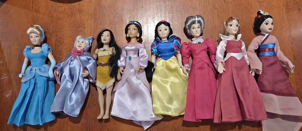 Vintage 90s Disney Store Classic Doll Set of 8