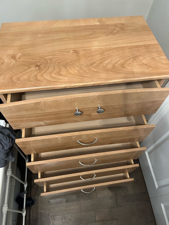 5 Drawer Wooden Dresser - photo 3