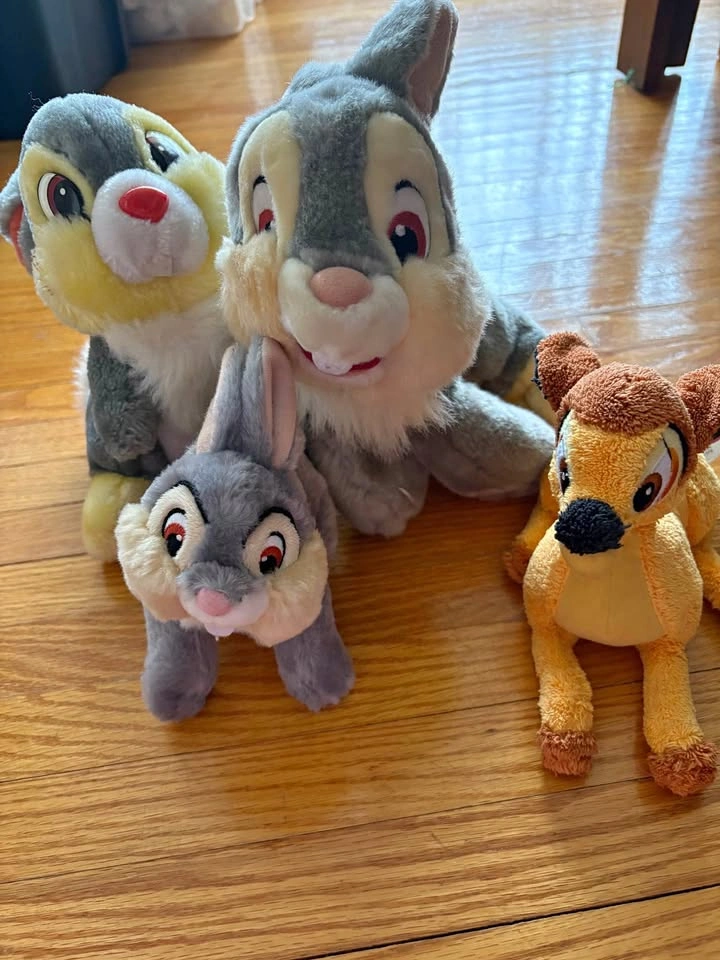 Disney Bambi Thumper Plush Set + Bambi