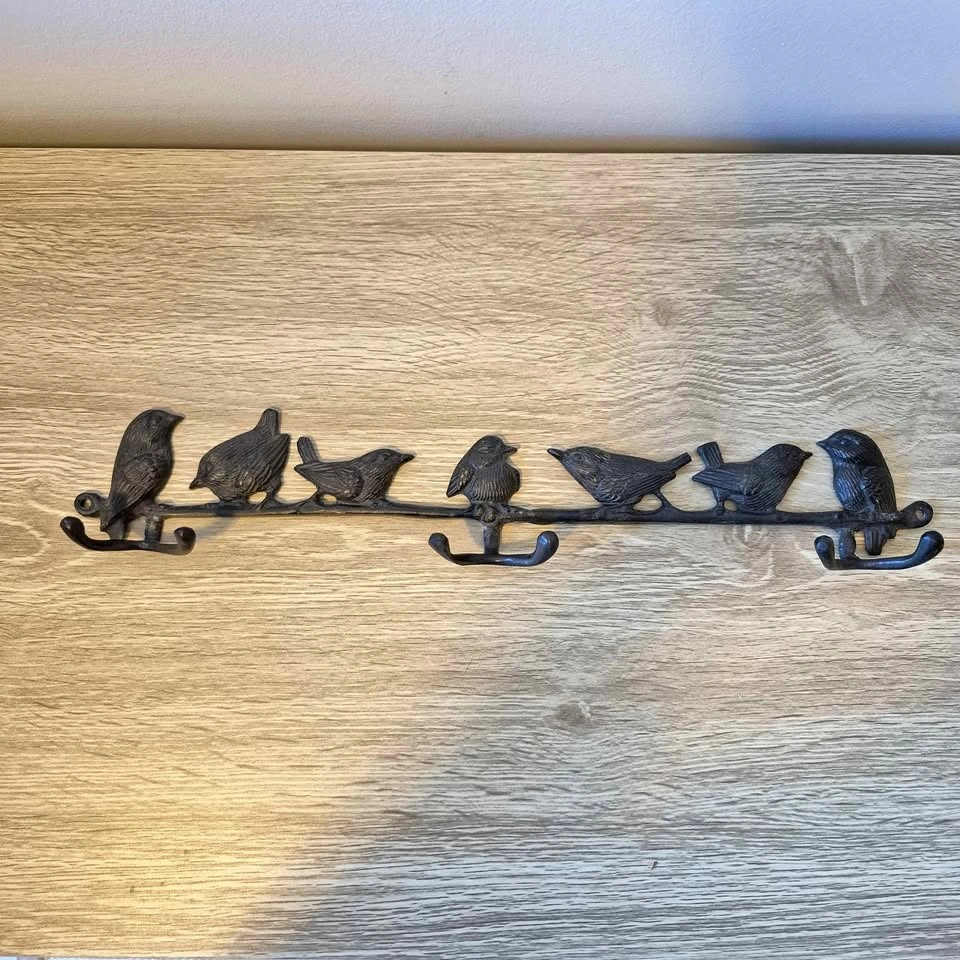 Cast Iron Bird Hook for the Wall