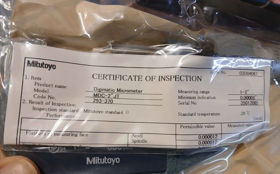 Digitalised Micrometer Mitutoyo - photo 4