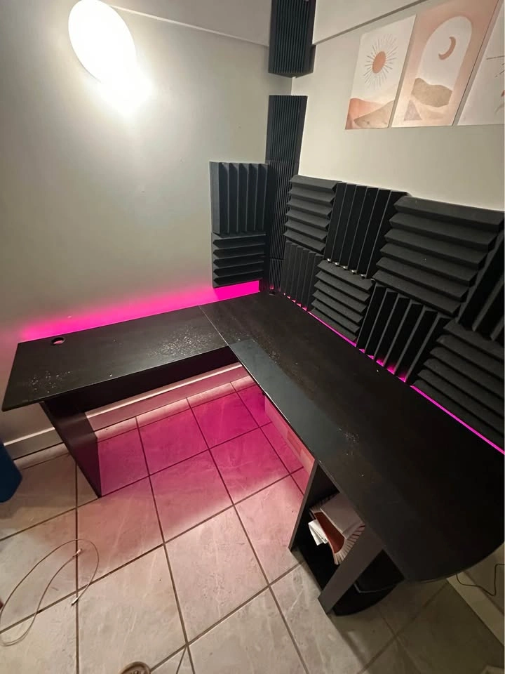 L-Shaped Desk with Shelves NEED GONE ASAP