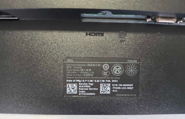 Dell P2419H Monitor - photo 3