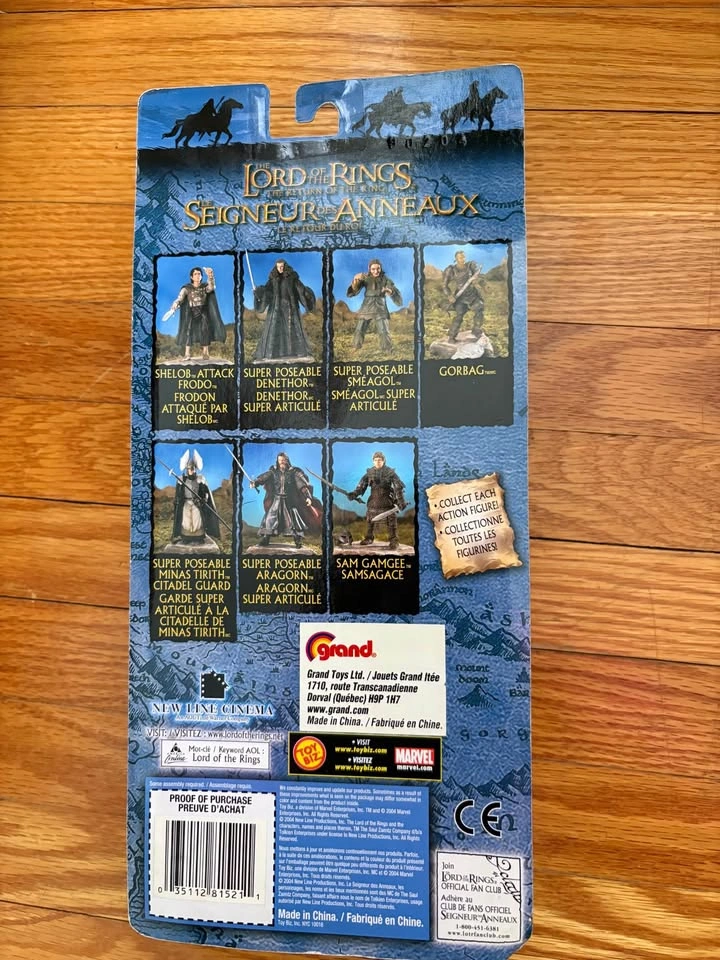 Toy Biz Lord of the Rings Shelob Attack Frodo Action Figure - photo 2