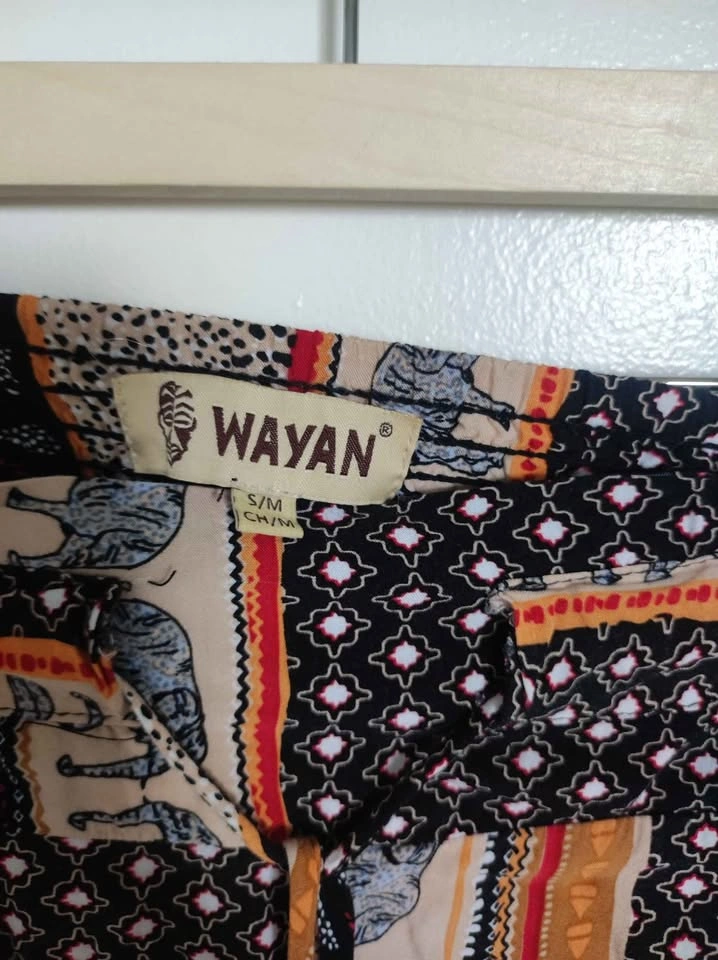 Wayan Elephant Print Rayon Jogger Pants - photo 2