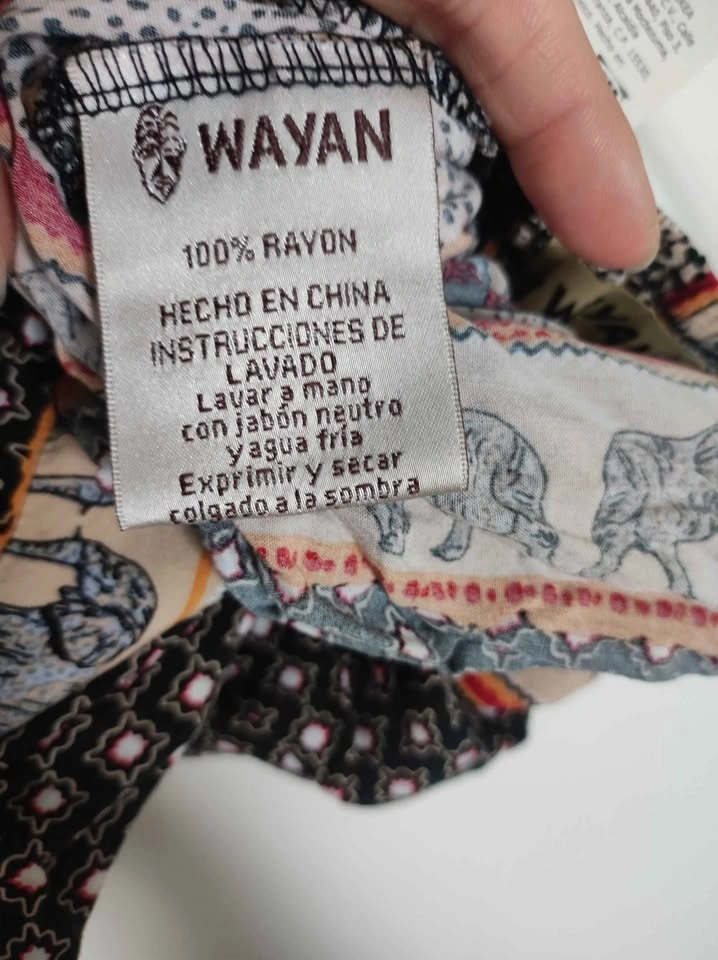 Wayan Elephant Print Rayon Jogger Pants - photo 3