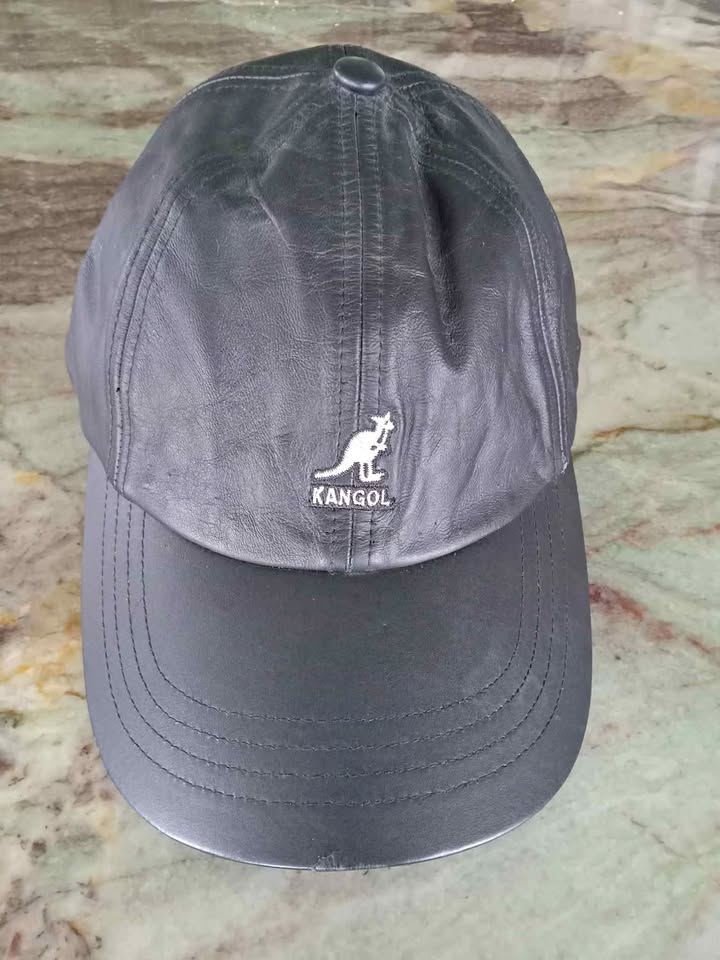 Kangol leather baseball hat