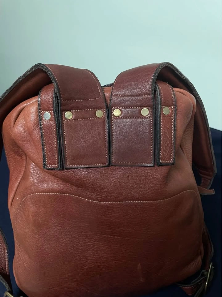 Vintage Leather Backpack - photo 5