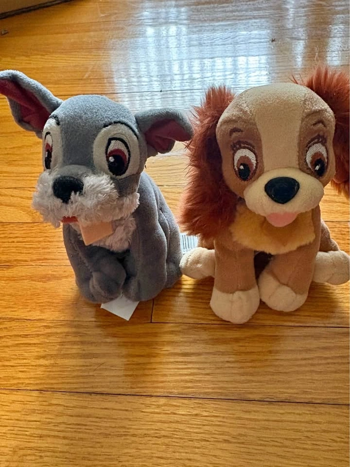 Disney Lady and Tramp Plush Set