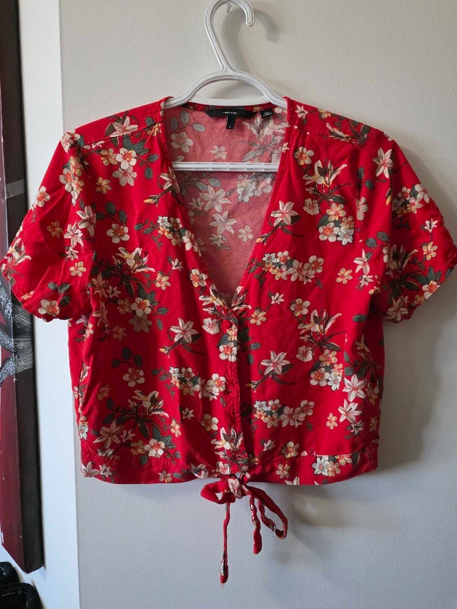 Vero Moda Floral Tie-Front Top