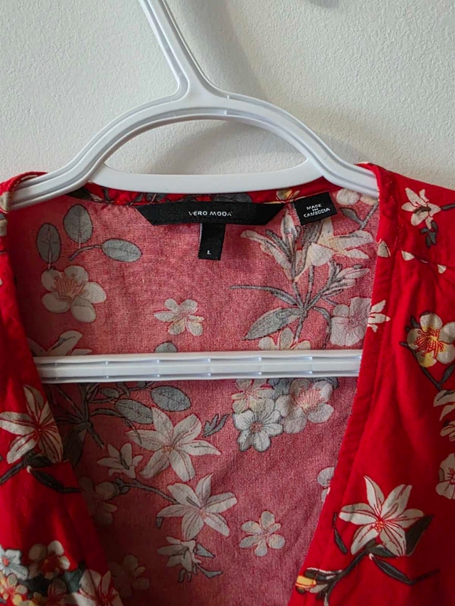 Vero Moda Floral Tie-Front Top - photo 3