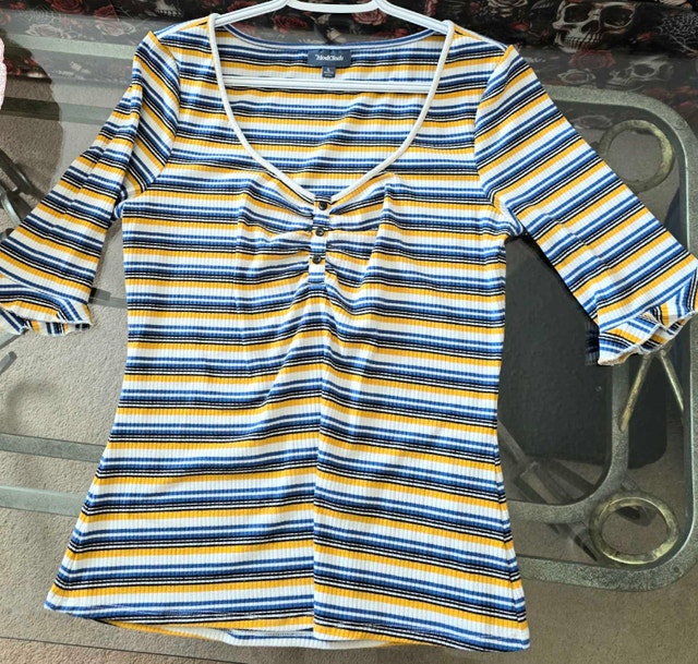 ModCloth Striped Ribbed Shirt - photo 3