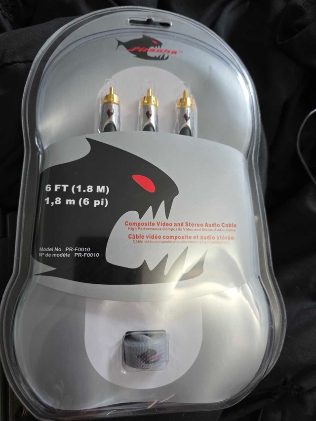 Piranha Composite Video and Stereo Audio Cable