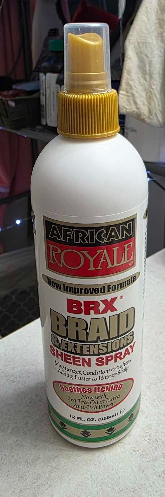 African Royale BRX Braid & Extensions Sheen Spray