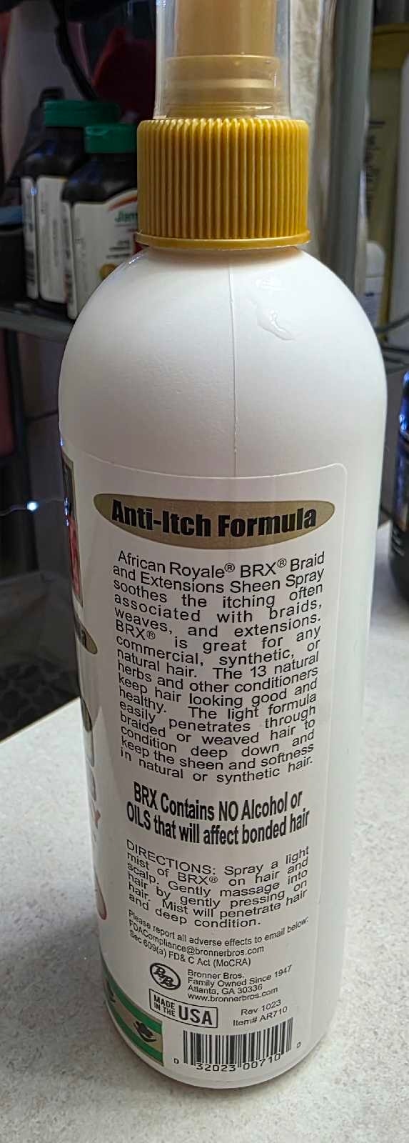 African Royale BRX Braid & Extensions Sheen Spray - photo 3