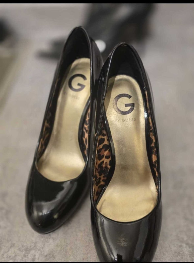 G by Guess Black Patent Heels