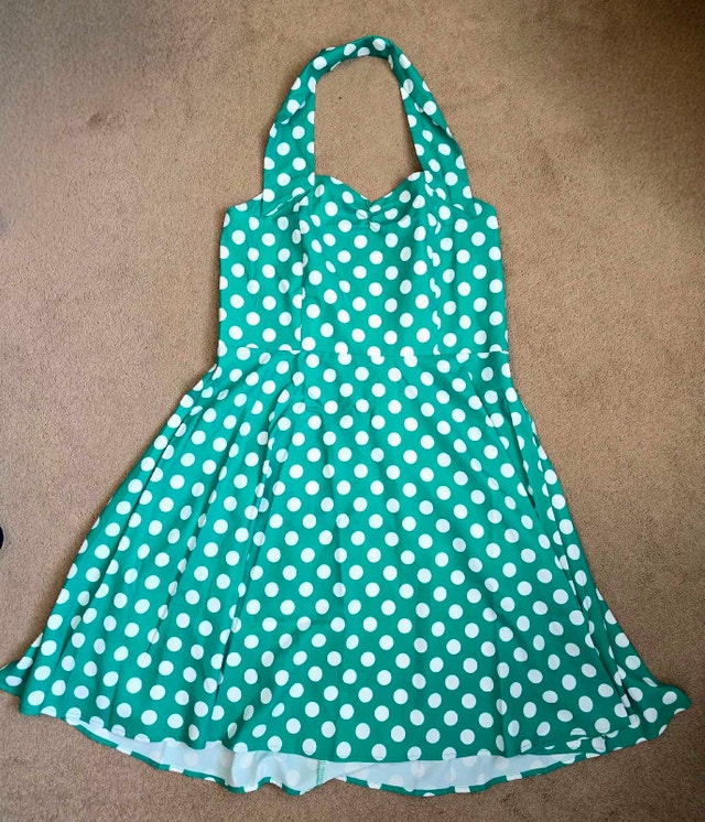 Polka Dot Halter Dress - photo 2