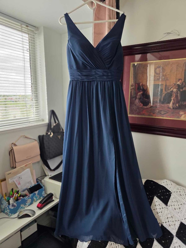 Christina Wu Navy Evening Dress