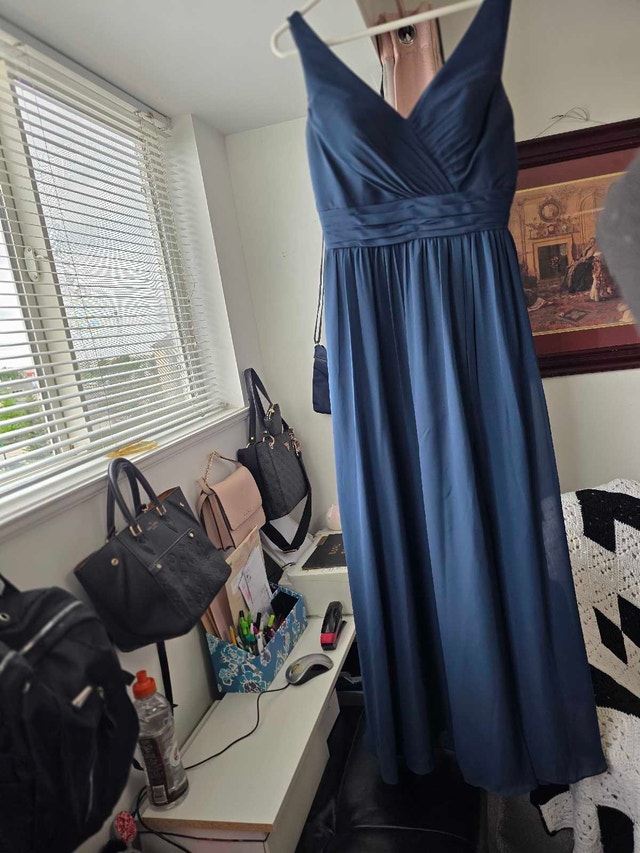 Christina Wu Navy Evening Dress - photo 5