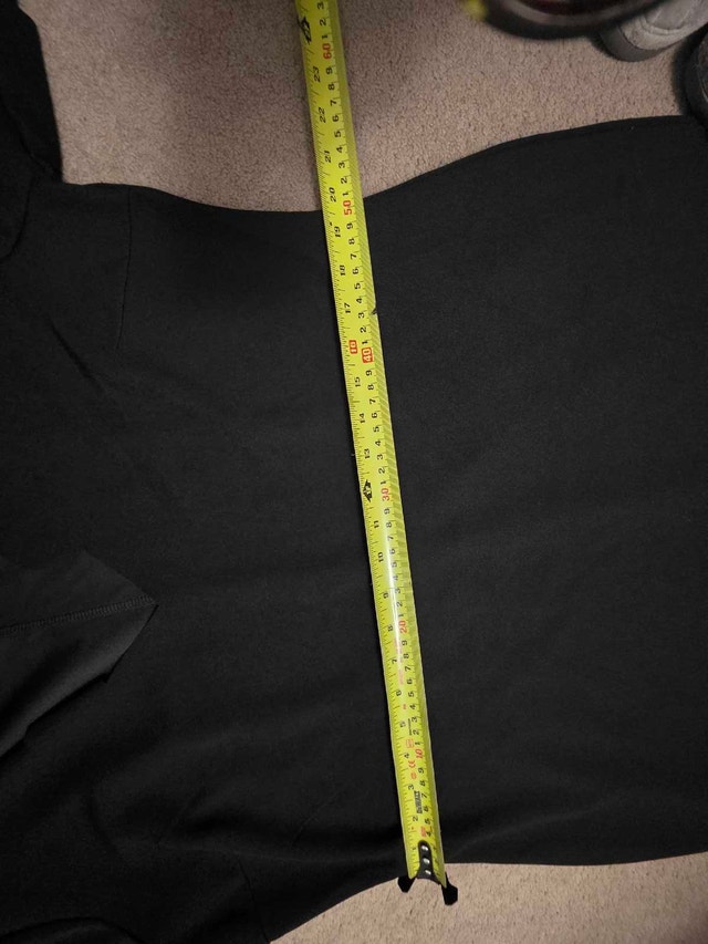 Black Scalloped Neckline Dress - photo 4