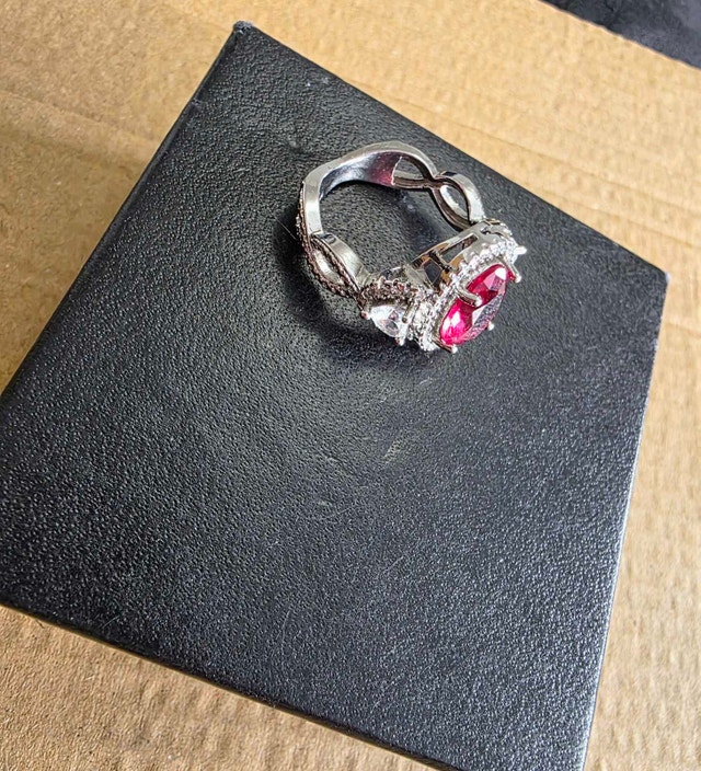 925 Silver Oval Ruby Ring - photo 5