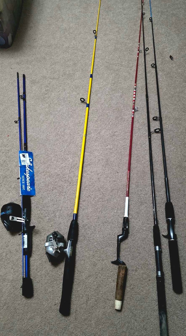 Fishing bundle: 2 rods with reels, 3 without (1 vintage) +case - photo 5