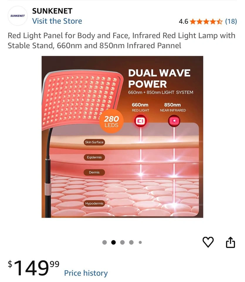 Infrared Red Light Therapy Lamp⚽️ - photo 2