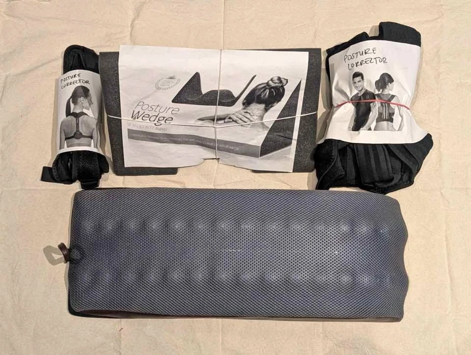 Back posture corrector and stretcher bundle