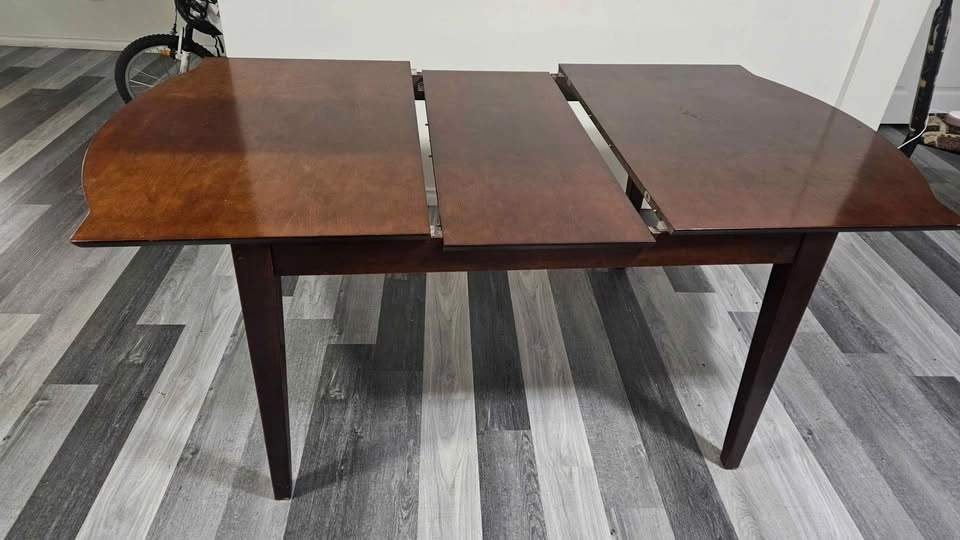 Convertible Hardwood Dining Table and 4 Chairs.(Moving Sale ) - photo 4