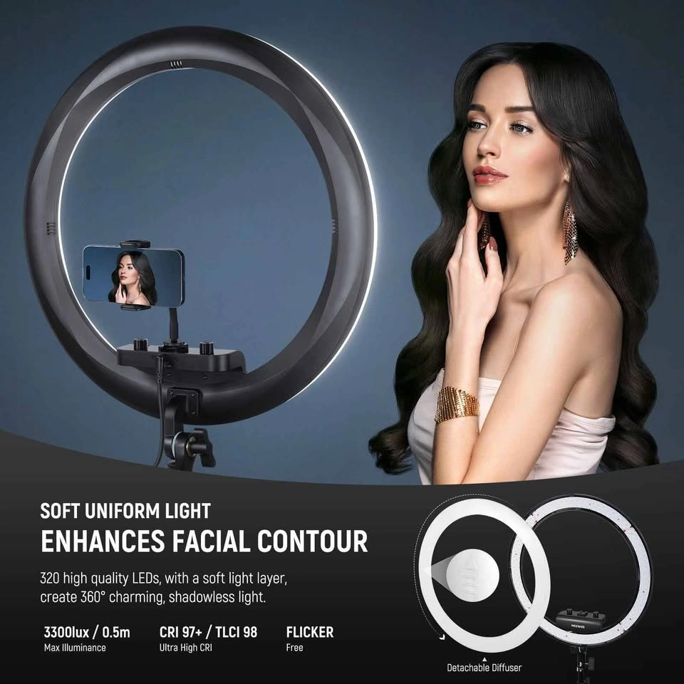 NEEWER RP18B Pro 45W 18" Ring Light Kit - photo 3