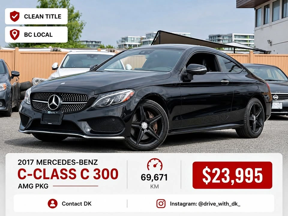 2017 Mercedes-Benz C 300 4MATIC AMG Pkg