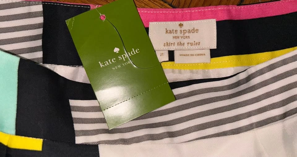 Kate Spade Geometric Colorblock Skirt - NEW w Tags - SZ 2 ⚽️ - photo 2