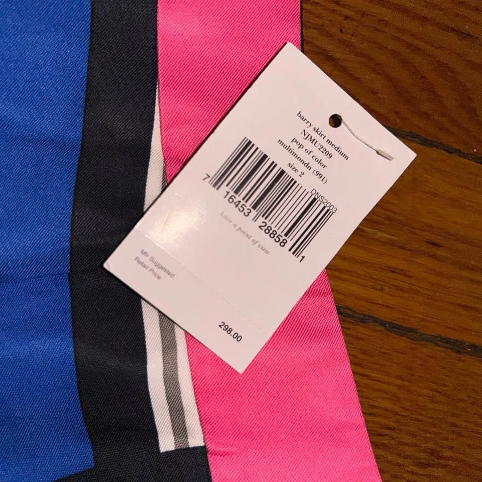 Kate Spade Geometric Colorblock Skirt - NEW w Tags - SZ 2 ⚽️ - photo 4