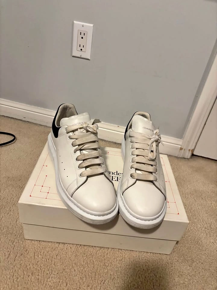 Alexander Mcqueen White and Black oversized sneaker