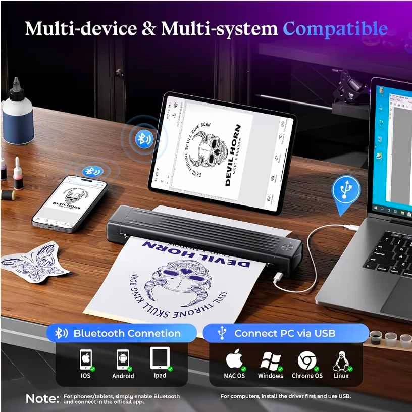 ATS-886 PORTABLE TATTOO STENCIL PRINTER - photo 4