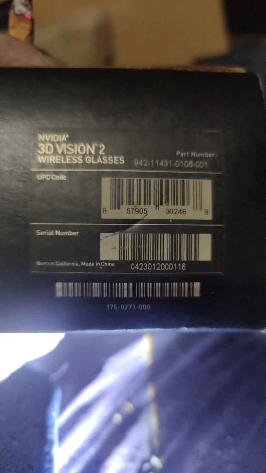Nvidia vision 2 wireless glasses - photo 2