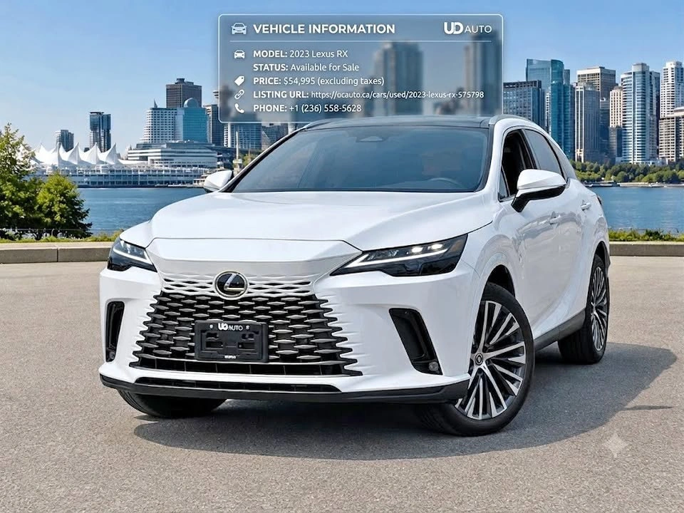 2023 Lexus RX 350h/ LUXURY PKG/ CLEAN TITLE/ BC LOCAL
