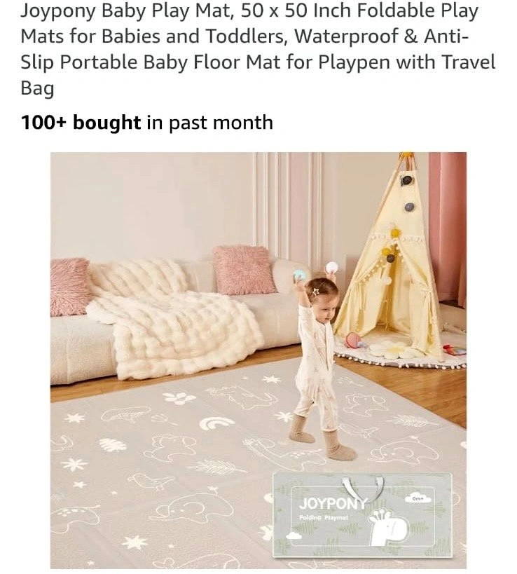 Baby Playmat- 50x50 inch