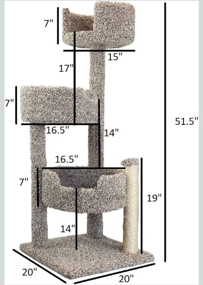 Cat Condos Real Wood and Carpeted Cat Tree - photo 4