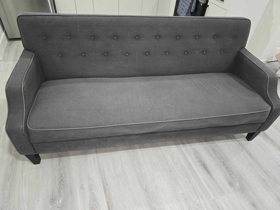Modern Dark Grey Sofa - photo 2