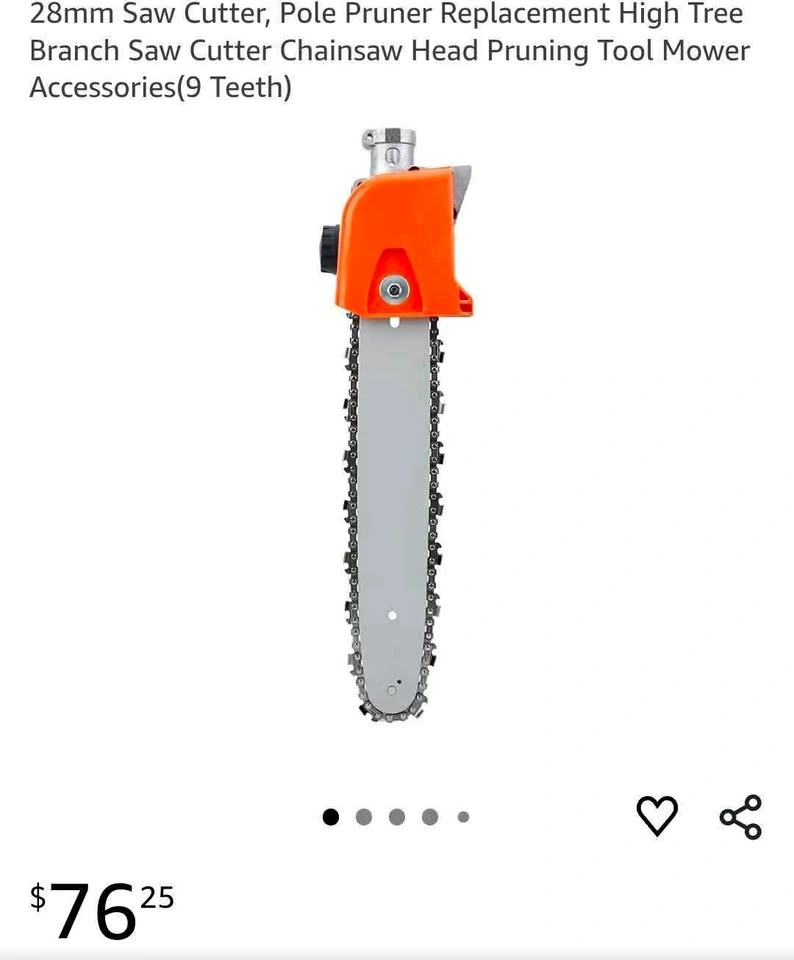 28mm Pole Pruner Replacement Chainsaw Head