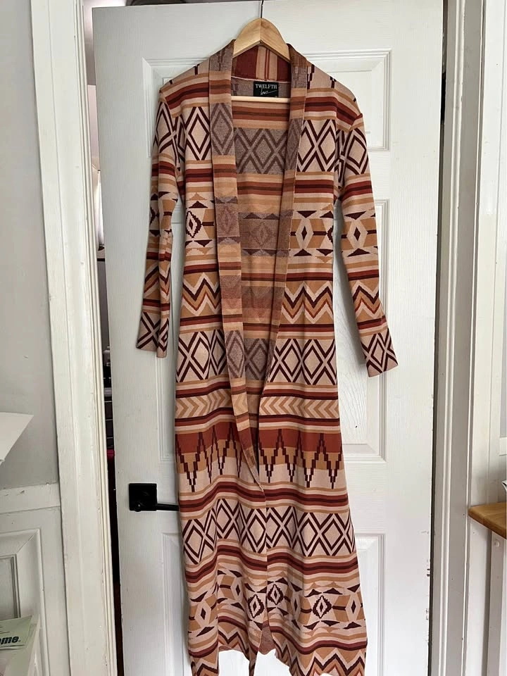 ⚽ Abstract Pattern knitted Coat