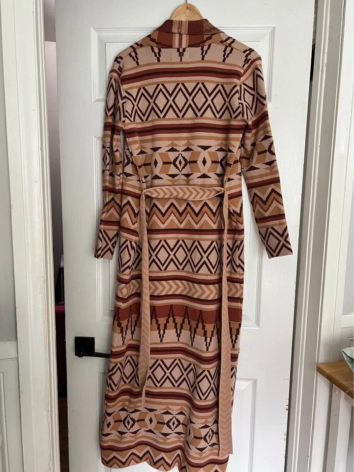⚽ Abstract Pattern knitted Coat - photo 2