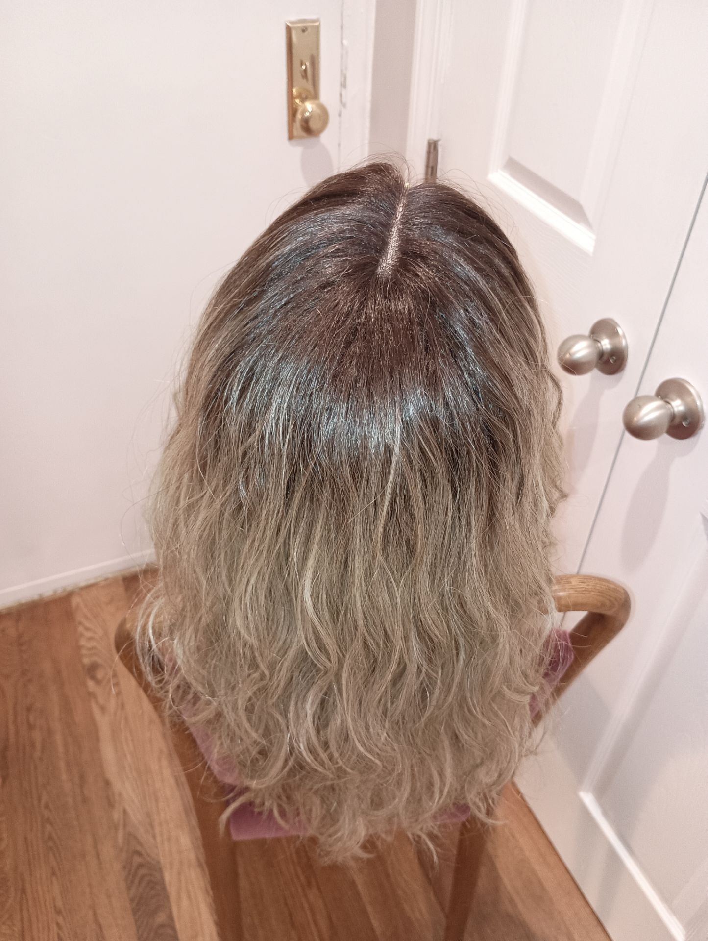 Ash Blond Lace Front Synthetic Wig - photo 5