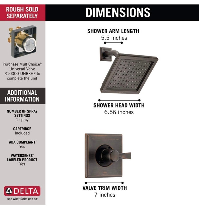 Brand New Delta Dryden Monitor 14 Series Shower Trim Kit - photo 3