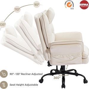 Executive Office Chair, Ergonomic Chair with Flip-up Arms, 135° - photo 3