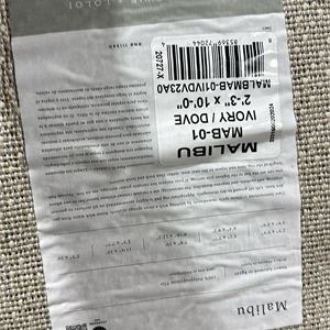 Runner rug 2'3" x 10' Amber Lewis x Loloi Malibu Ivory - photo 2