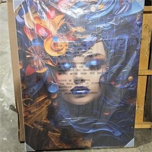 44" H x 34" W Jeesan Glam Harmonious Cubist Woman Photo - photo 3
