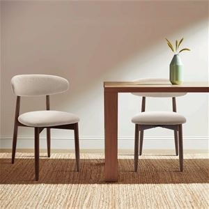 Upholstered Solid Wood Dining Chair Side Chair (Set of 2) - photo 2