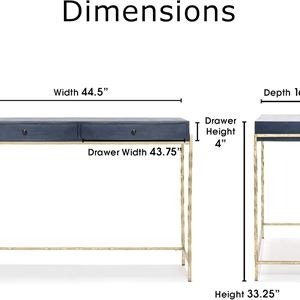 Jolie Modern Living Room Accent Solid Wood Metal Frame - photo 2